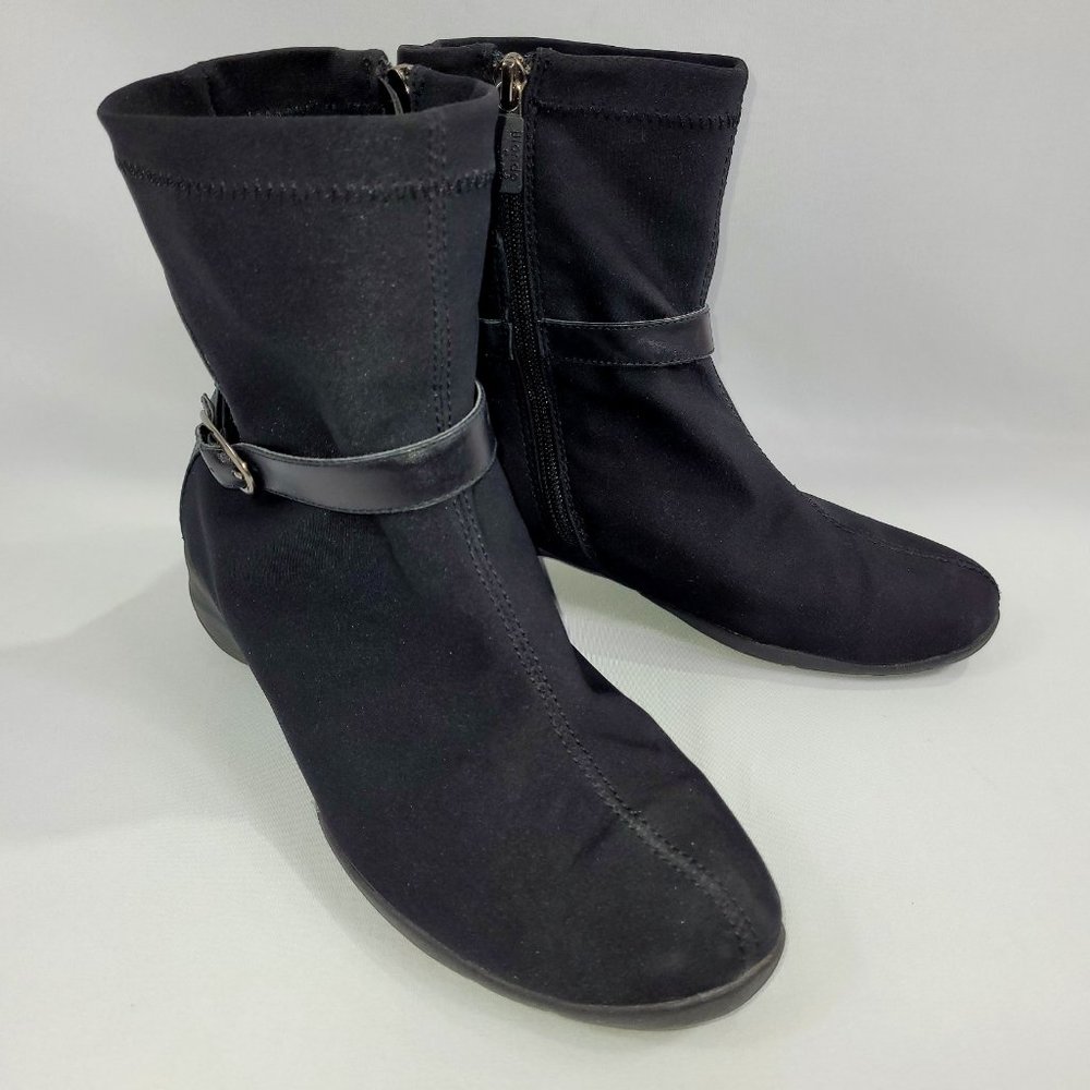 Blondo Sport Black Winter Boots Side Zipper Womens size 9W